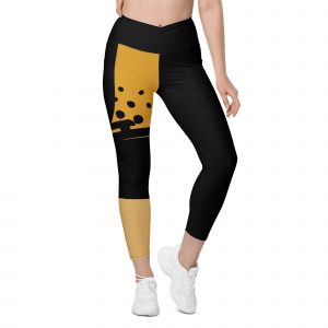 V-Bund-Leggings Dots