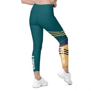 V-Bund-Leggings Smaragd