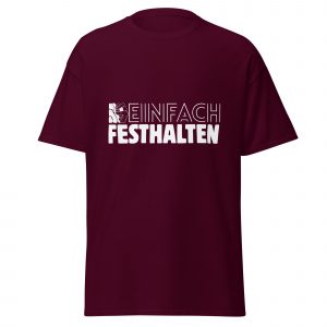 Unisex T-Shirt Festhalten weiß
