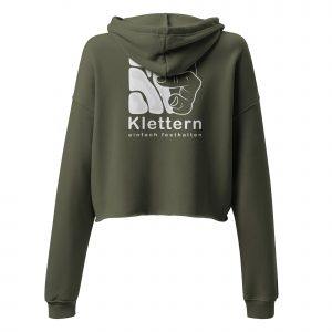 Damen Crop-Hoodie Logo