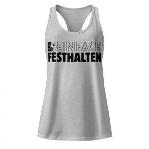 Damen Racerback-Tanktop Festhalten schwarz