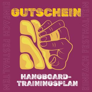Gutschein Hangboard-Trainingsplan